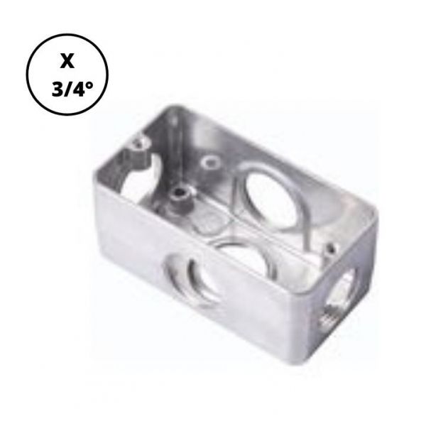 CONDULETE MULTIPLO X 3/4 ALUMINIO SEM ROSCA TRAMONTINA 56200/072