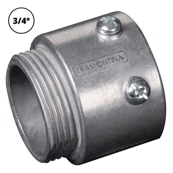 CONECTOR UNIDUT ALUMINIO CONICO COM ROSCA 3/4