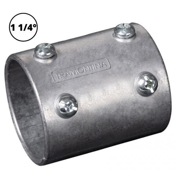 Conector Unidut Tipo Luva em Alumínio sem Rosca 1 1/4 pol. Tramontina