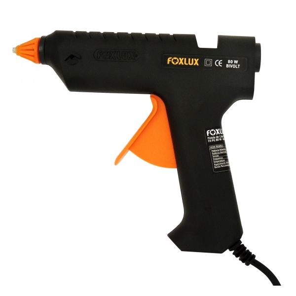 Pistola Aplicador Cola Quente Grande 80 W Bivolt 26.03 Foxlux