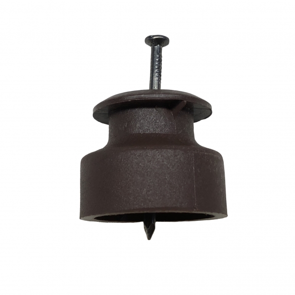 ISOLADOR ROLDANA PVC CERCA ELETRICA COM PREGO 30X30