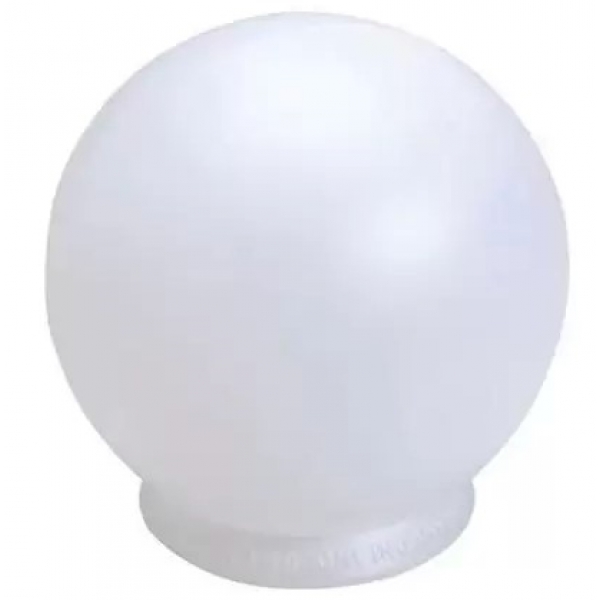 Globo Decorativo Esférico Leitoso em PVC Boca 15 cm Diâmetro 30 cm Elétrica Bichuette