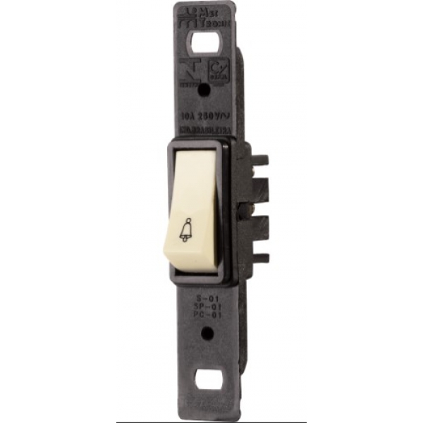 Pulsador para Campainha 10 A 250 V Preto sem Placa Linha Clássica Mectronic