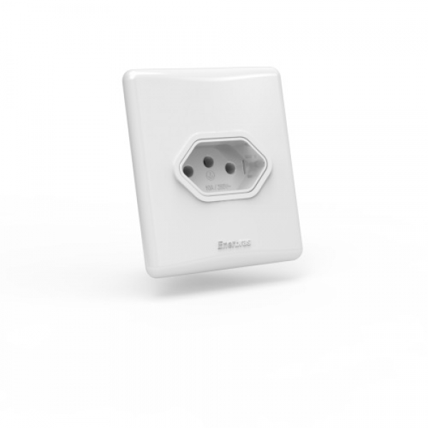 Tomada 2P+T 10 A Sistema x Enerbras 310-en