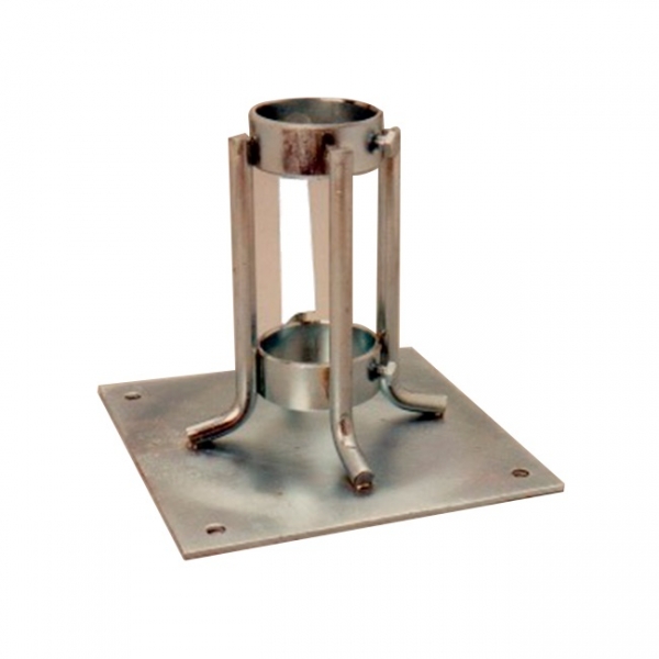 Base Para Mastro De Para Raio Galvanizado 1 1/2 Elétrica Bichuette
