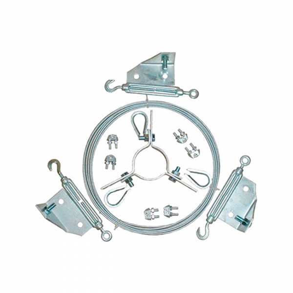Conjunto de Contraventamento com Cabo para Mastro 1 1/2 pol. Gelcam