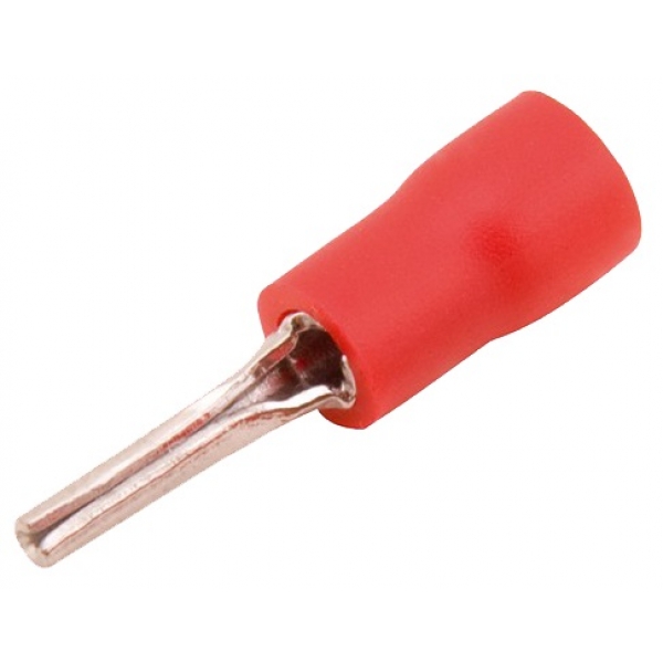 CONECTOR TERMINAL PINO PRE ISOLADO 0,5 E 1,50MM VERMELHO 30026
