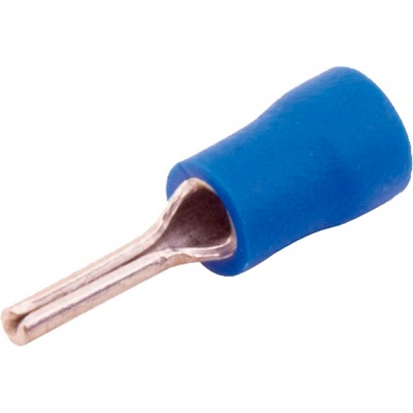 CONECTOR TERMINAL PINO PRE ISOLADO 1,5 E 2,5MM AZUL LUKMA 30027