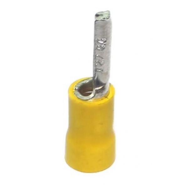 CONECTOR TERMINAL PINO PRE ISOLADO 4 E 6MM AMARELO