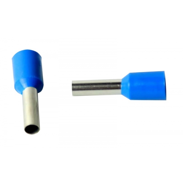 CONECTOR TERMINAL TUBOLAR ILHOS PRE ISOLADO 2,5MM AZUL LUKMA 30032