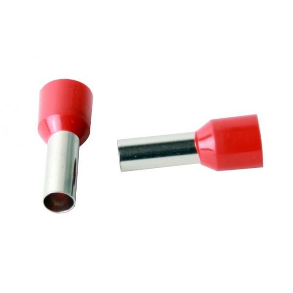 Terminal Tubular Ilhós Pré-Isolado para Cabo 10 mm² 30035 Lukma