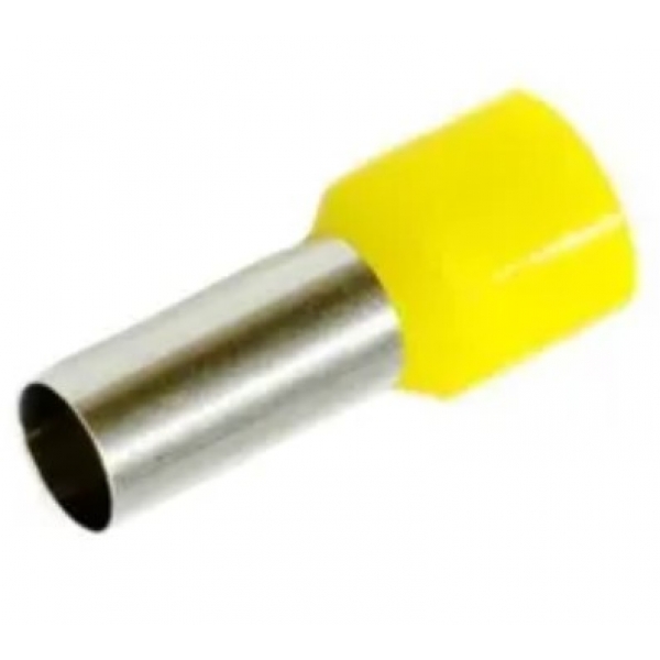 Terminal Tubular Ilhós Pré-Isolado 70 mm² Amarelo Intelli 30270