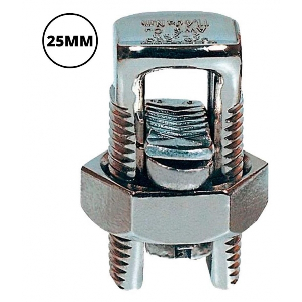 Conector Split Bolt de Pressão para Cabo de Cobre 25 mm² Intelli 1803