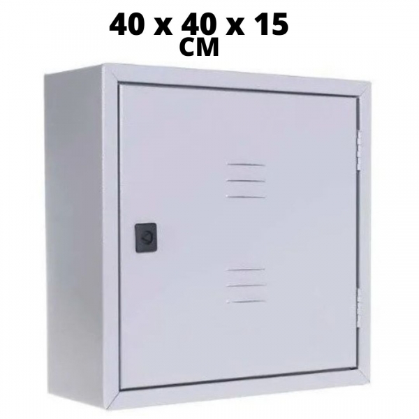 Caixa Padrão para Telefonia de Sobrepor 40 x 40 x 15 cm em Chapa de Aço 900503 Cemar