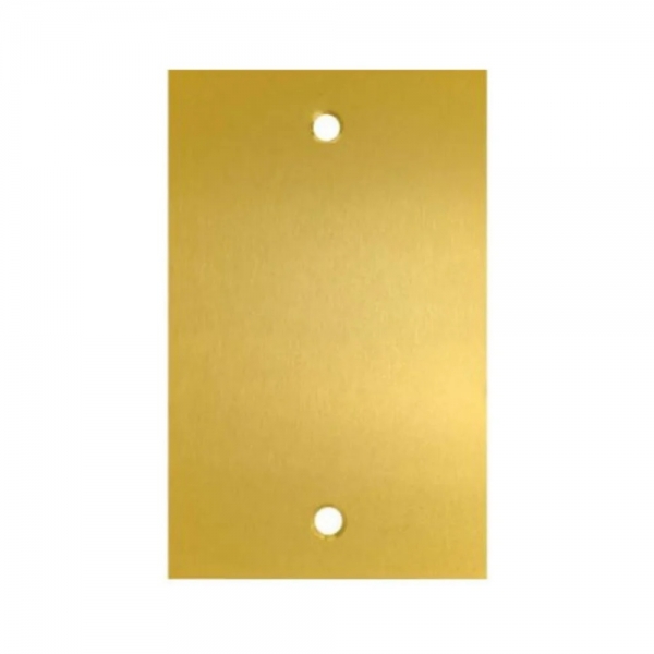 Espelho Placa Para Piso Latão Dourado 4x2 Cego Elétrica Bichuette