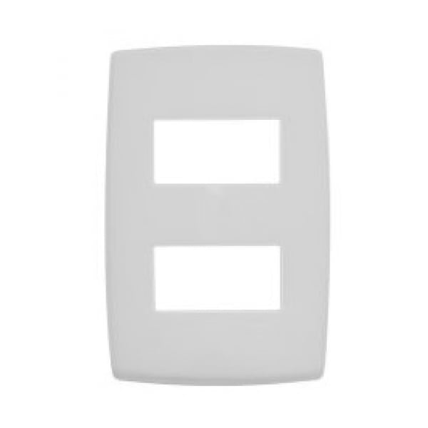 Placa 4 x 2 2 Módulo Separado Branco Pialplus 618506 Pial Legrand