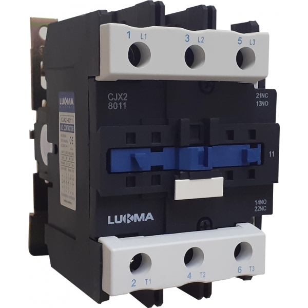 Contator Tripolar 80 A Bobina 220 V CJX2-8011 01009 Lukma