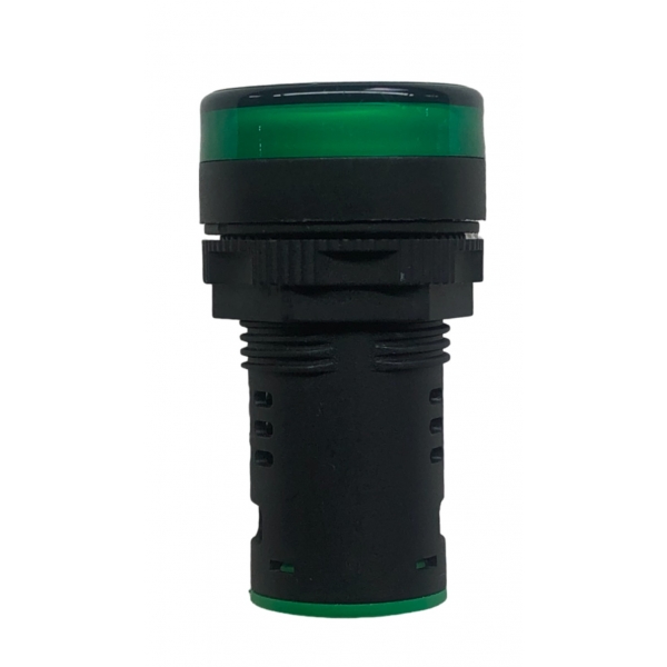 Sinaleiro LED 22 mm Verde 220 V LK16-22 16014 Lukma
