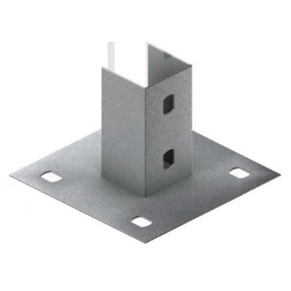 Sapata Externa 4 Furos Para Perfilado 38x38 Mm