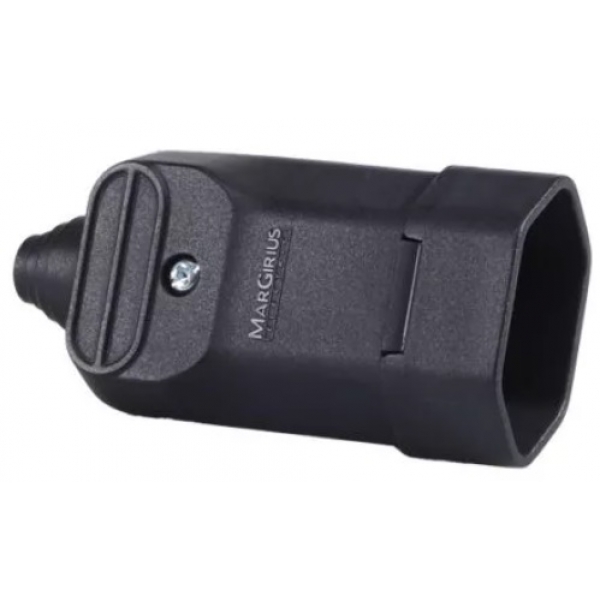 Plugue Fêmea 2P 20 A Padrão Preto PA15023 Margirius