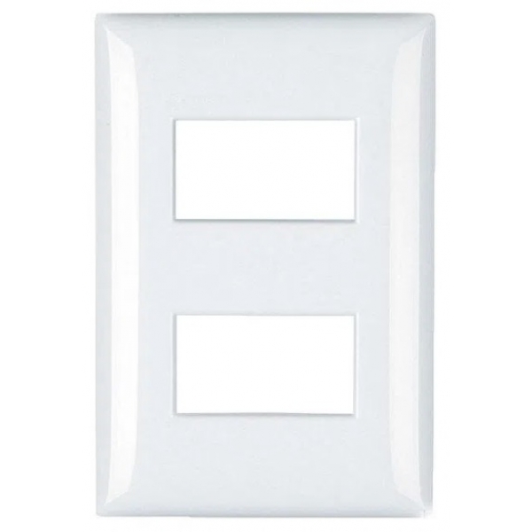 Placa 4 x 2 2 Módulo Branca Thesi Bticino M5p2 Pial Legrand
