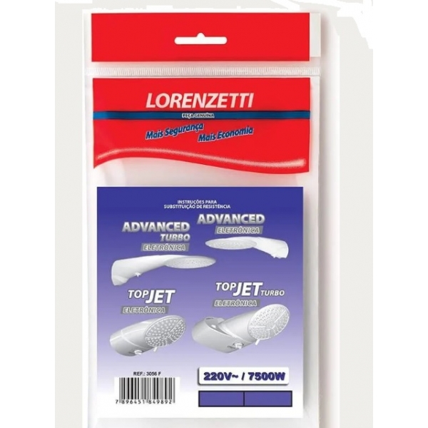 Resistência Advanced Top Jet Eletrônica 220 V 3056F Lorenzetti