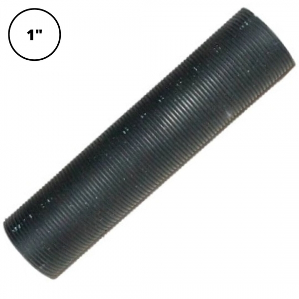 Niple de PVC Roscável Antichama 1 pol. 10 cm Preto Elétrica Bichuette