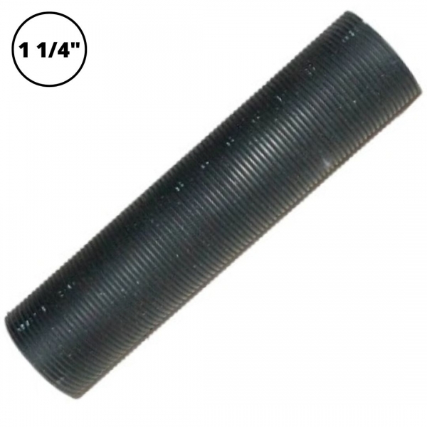 Niple de PVC Roscável Antichama 1 1/4 pol. 10 cm Preto Elétrica Bichuette