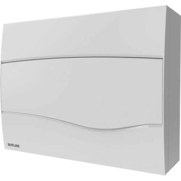 Quadro de Distribuição de Sobrepor para 12 Disjuntores em PVC Brum