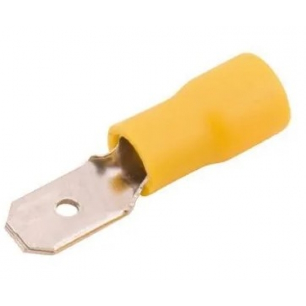 Terminal Macho Pré-Isolado para Cabo 4 a 6 mm² Amarelo 30025 Lukma