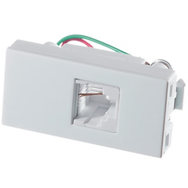 Tomada Telefônica RJ11 Branco Linha Petra 41003 Mectronic