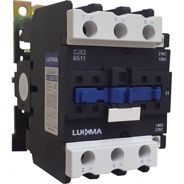 Contator Tripolar 65 A Bobina 220 V CJX2-6511 01008 Lukma