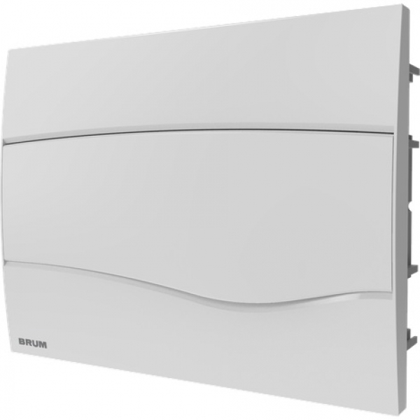 Quadro de Distribuição de Embutir para 12 Disjuntores em PVC Brum