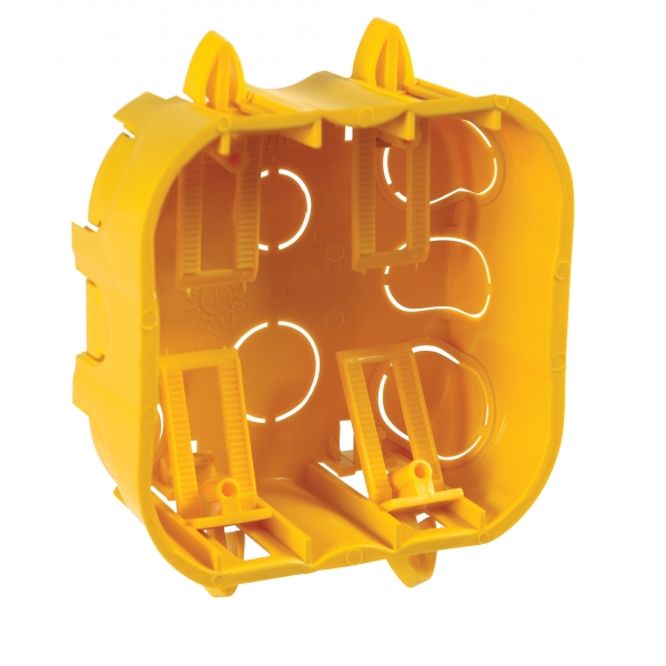 Caixa de Luz 4 x 4 em PVC Antichama para Drywall/Gesso Cemar