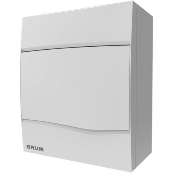 Quadro de Distribuição de Sobrepor para 5 Disjuntores em PVC Brum