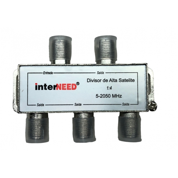 Divisor de Sinal para TV 1 GHz com 4 Saídas Pro Eletronic