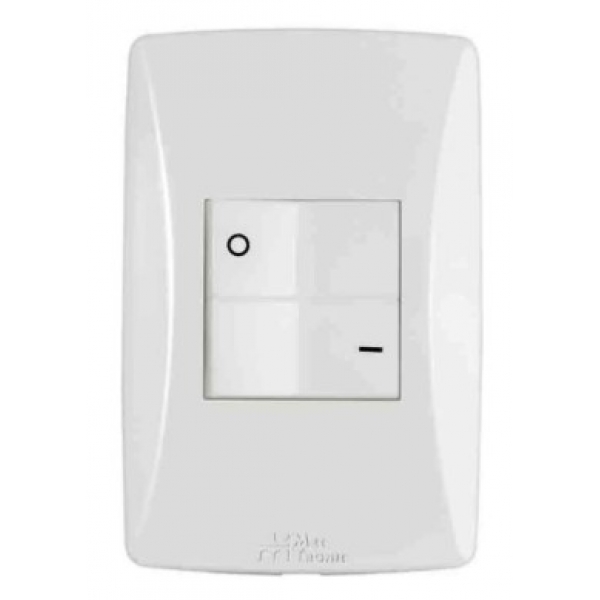 Conjunto 4 x 2 com Interruptor Bipolar 25 A Linha Petra Mectronic