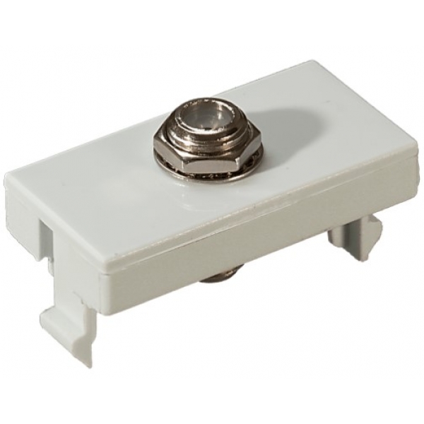Tomada para Antena de TV Coaxial Branco Linha Petra 80014 Mectronic