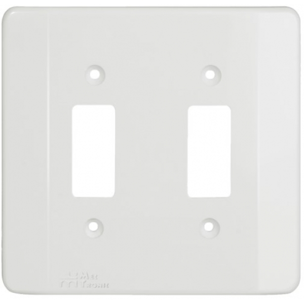 Placa 4 x 4 2 Teclas Branca Millenium Mectronic