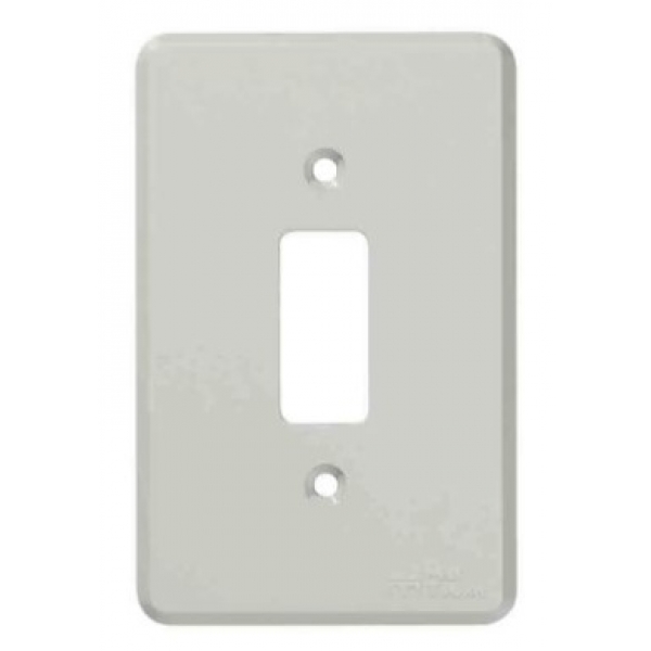 Placa 4 x 2 para 1 tecla Cinza 12001 Linha Clássica Mectronic
