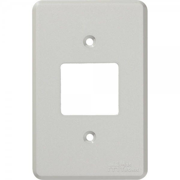 Placa 4 x 2 para 2 teclas Cinza 12002 Linha Clássica Mectronic