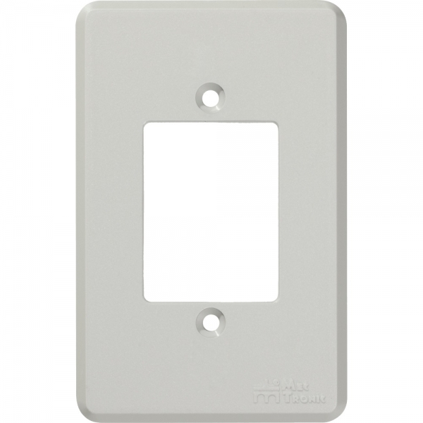 Placa 4 x 2 para 3 teclas Cinza 12003 Linha Clássica Mectronic