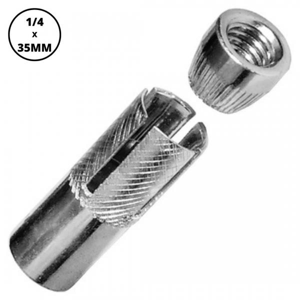 CHUMBADOR PARABOLT CONJUNTO CONE JAQUETA 1/4X35MM