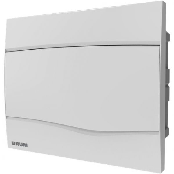 Quadro de Distribuição de Embutir para 9 Disjuntores em PVC Brum