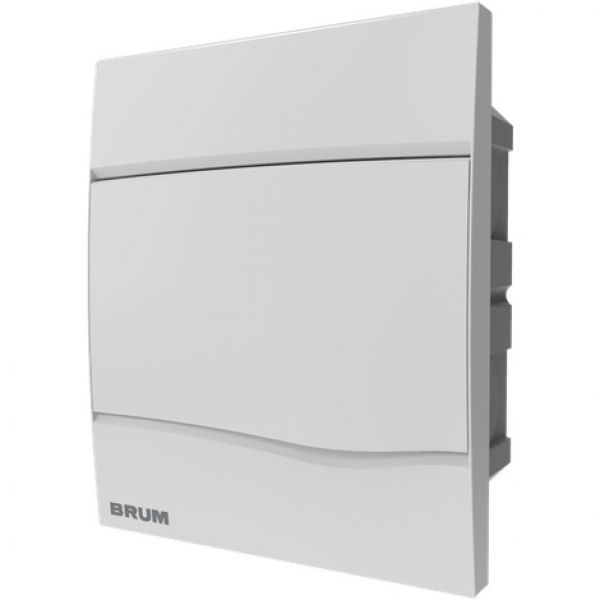 Quadro de Distribuição de Embutir para 5 Disjuntores em PVC Brum