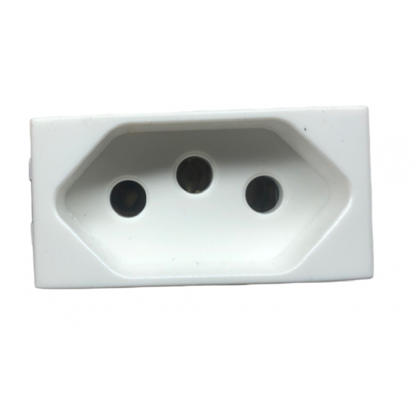 Tomada 2P+T 20 A Branca Bticino Light Living Pial Legrand