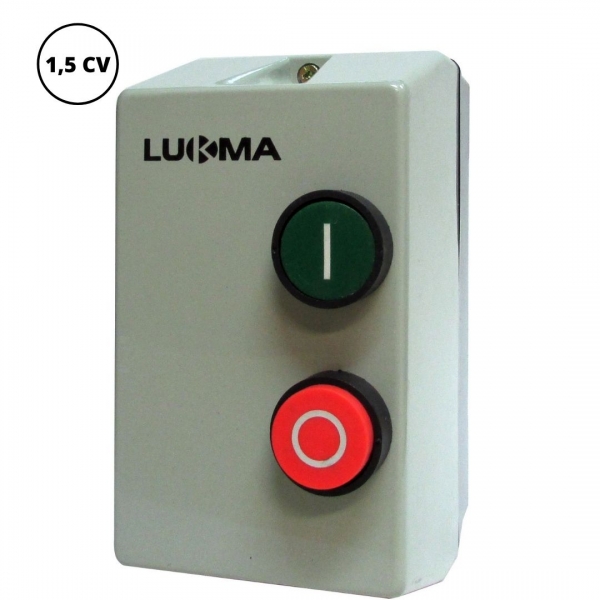 Chave de Partida Direta Trifásica 1,5 cv 220 V 4 a 6 A 10002 Lukma