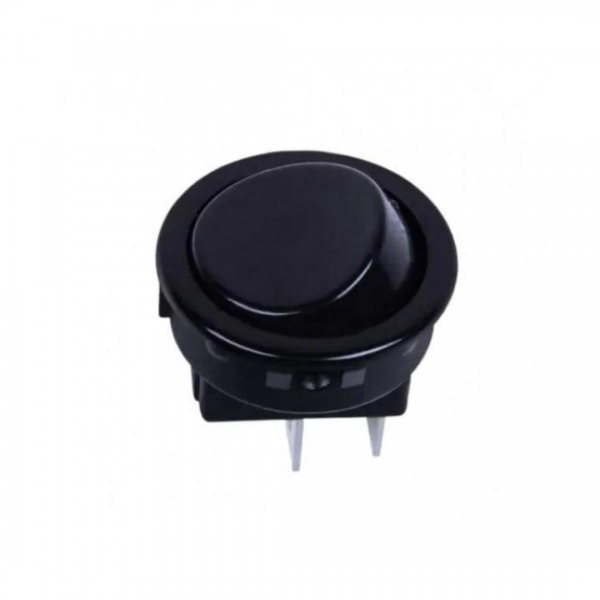 Chave Interruptor Unipolar 6 A Preto Borda Arredondada Margirius