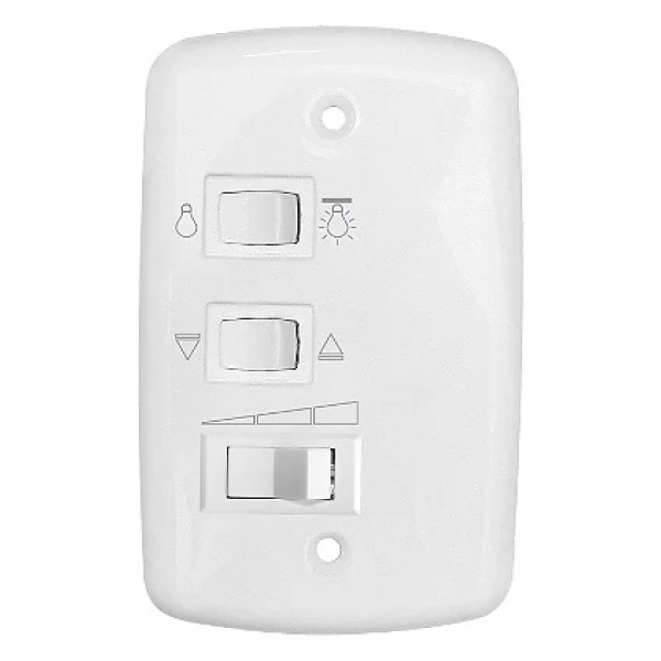 Controle para Ventilador de Teto por Teclas para 1 Lâmpada com Capacitor COD107 Elétrica Bichuette