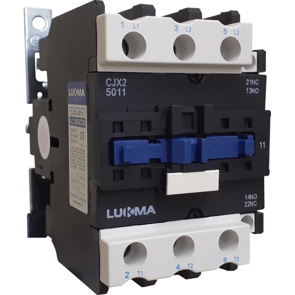 Contator Tripolar 50 A Bobina 220 V CJX2-5011 01007 Lukma